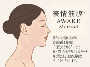 表情筋膜美容鍼の施術イメージ