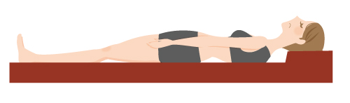 仰向けで腰が浮く例